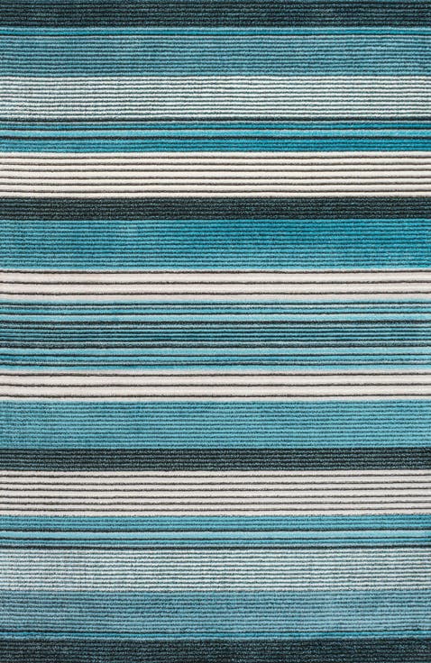 Duxbury Gradient Ticking Striped Area Rug