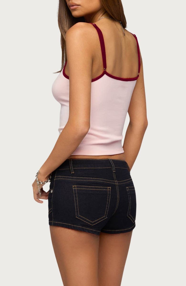 EDIKTED Deanna Stretch Cotton Crop Camisole, Alternate, color, Light-Pink