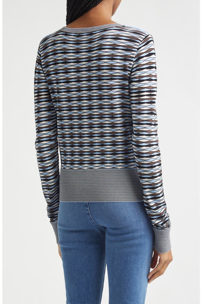 Cambria Button Front Knit Cardigan, Alternate, color, BLUE JAY MULTI