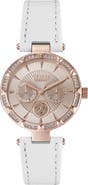 VERSUS Versace Sertie Leather Strap Watch, 36mm