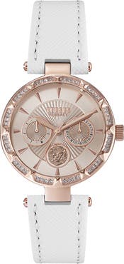 VERSUS Versace Sertie Leather Strap Watch, 36mm