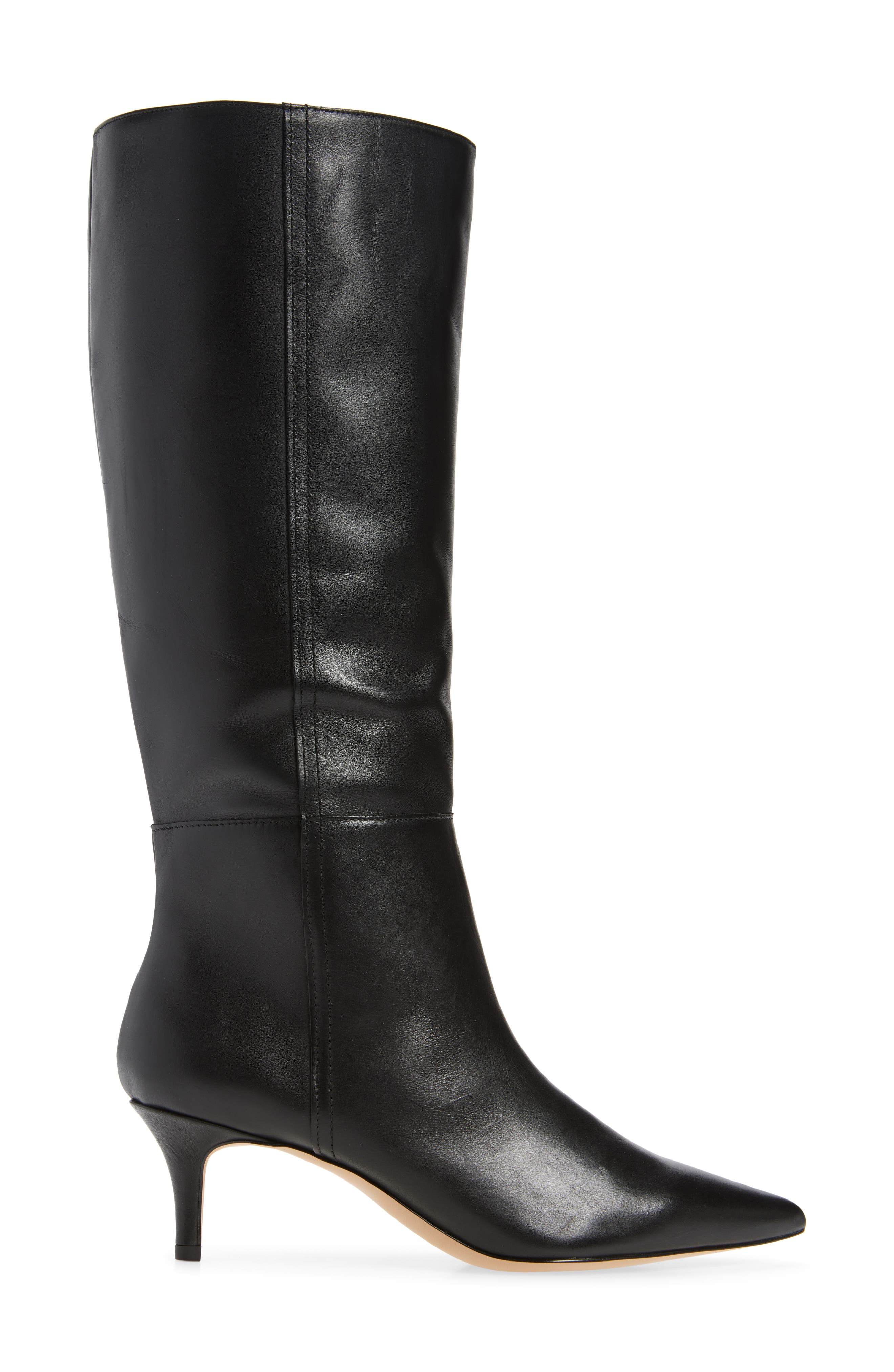 Kora Tall Boot, Alternate, color, BLACK
