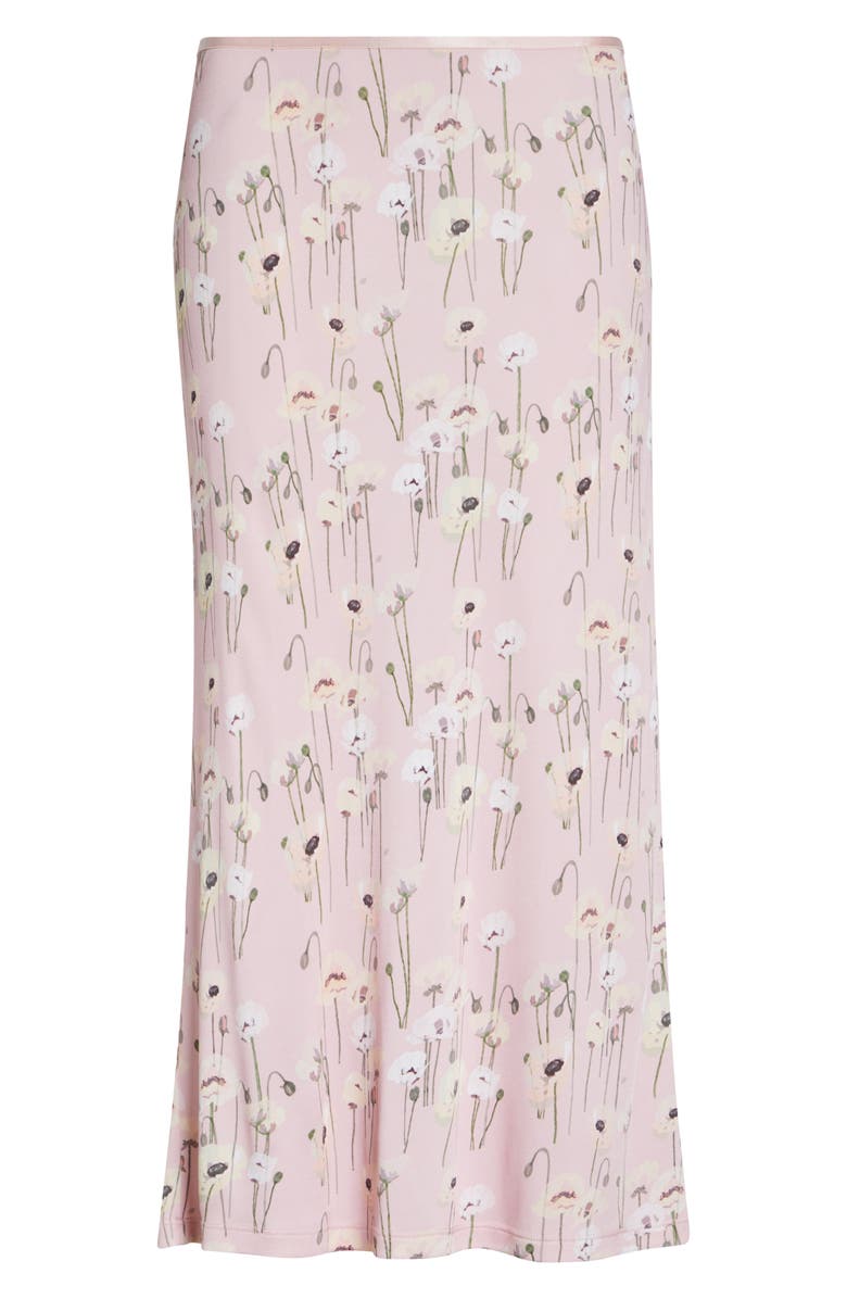 BERNADETTE Robbie Floral Midi Skirt, Alternate, color, Smaller Poppies