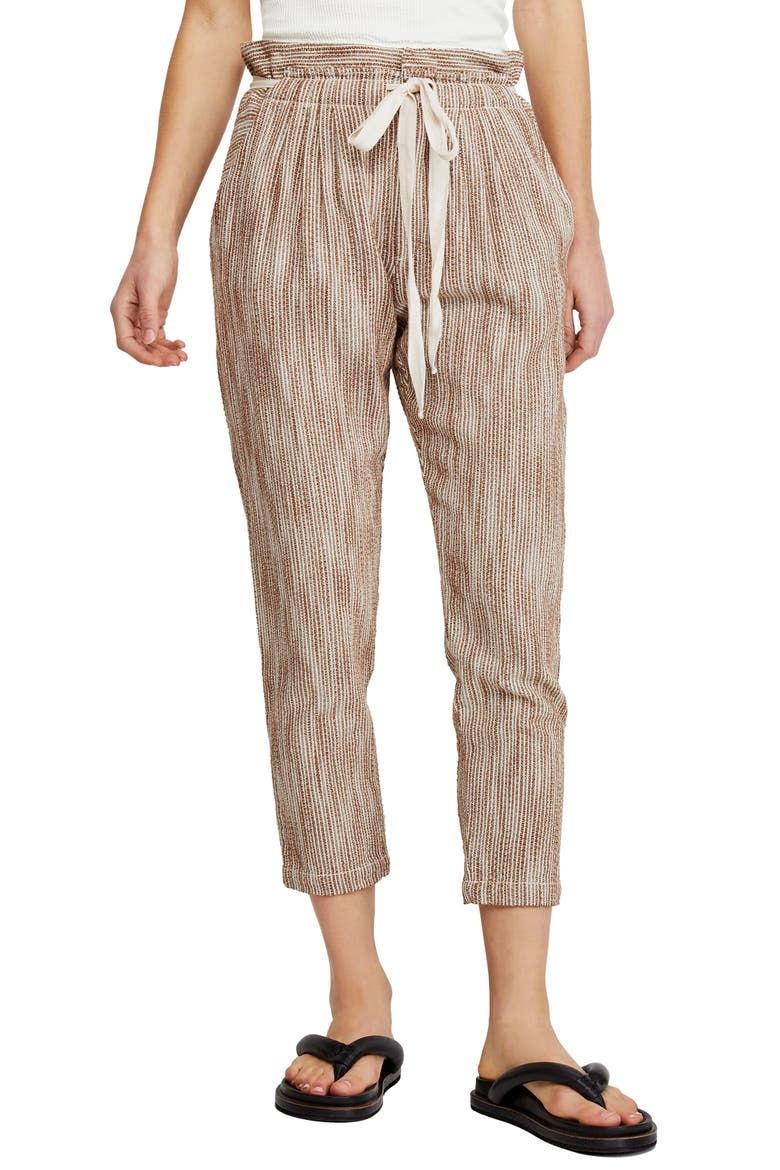Light at Sunrise Crop Pants, Main, color, BROWN
