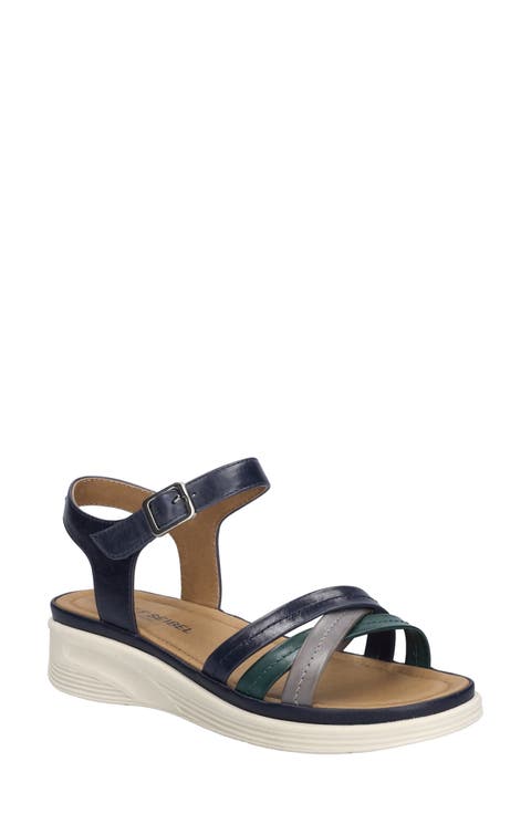 Sevran Ankle Strap Platform Wedge Sandal (Women)