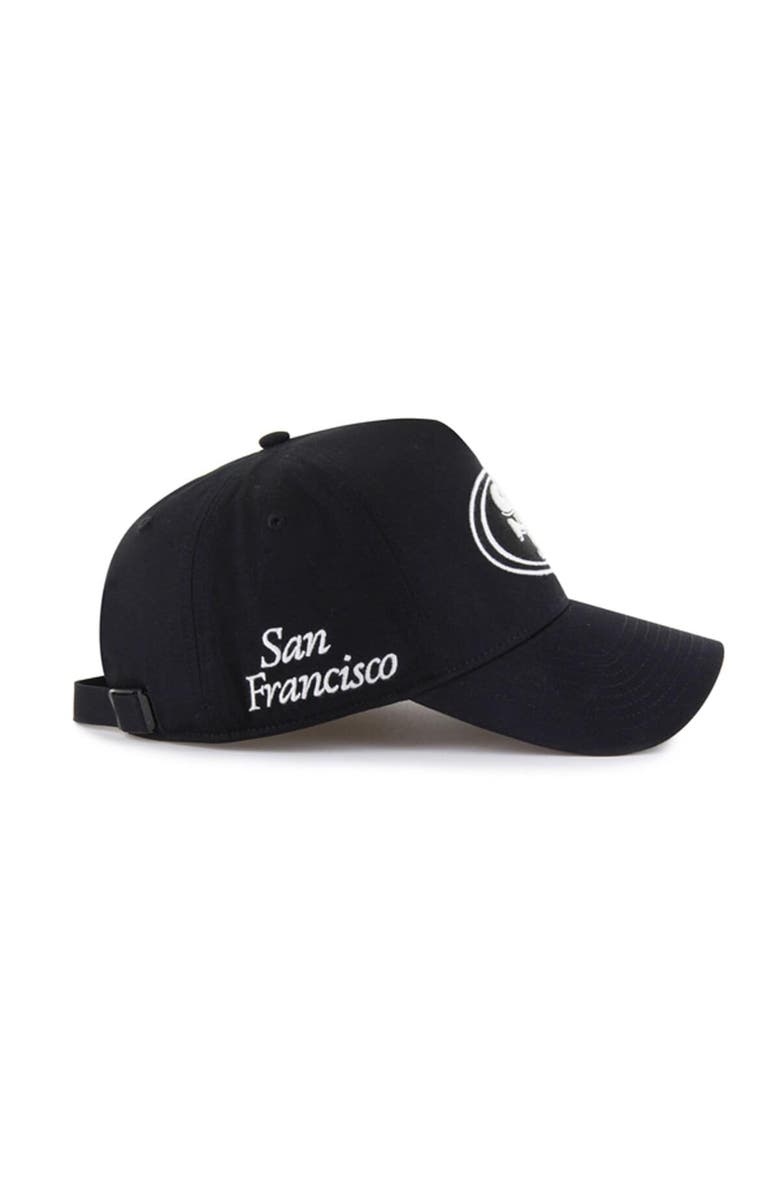 '47 Men's '47 Black San Francisco 49ers Foundation Offside Adjustable Hat, Alternate, color, Black