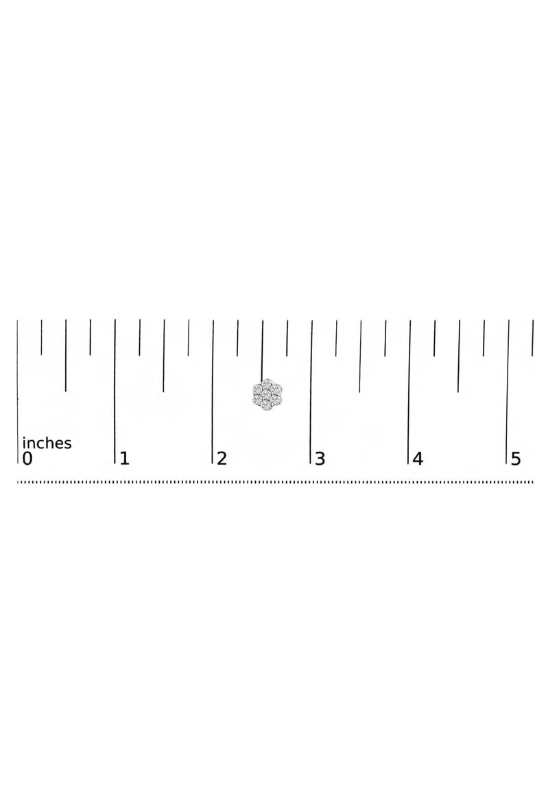 14KT White Gold 1 Ct Diamond Composite Stud Earrings, Alternate, color, White