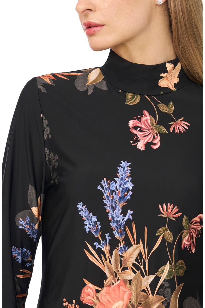 Lola Mock Neck Top, Alternate, color, RICH BLACK