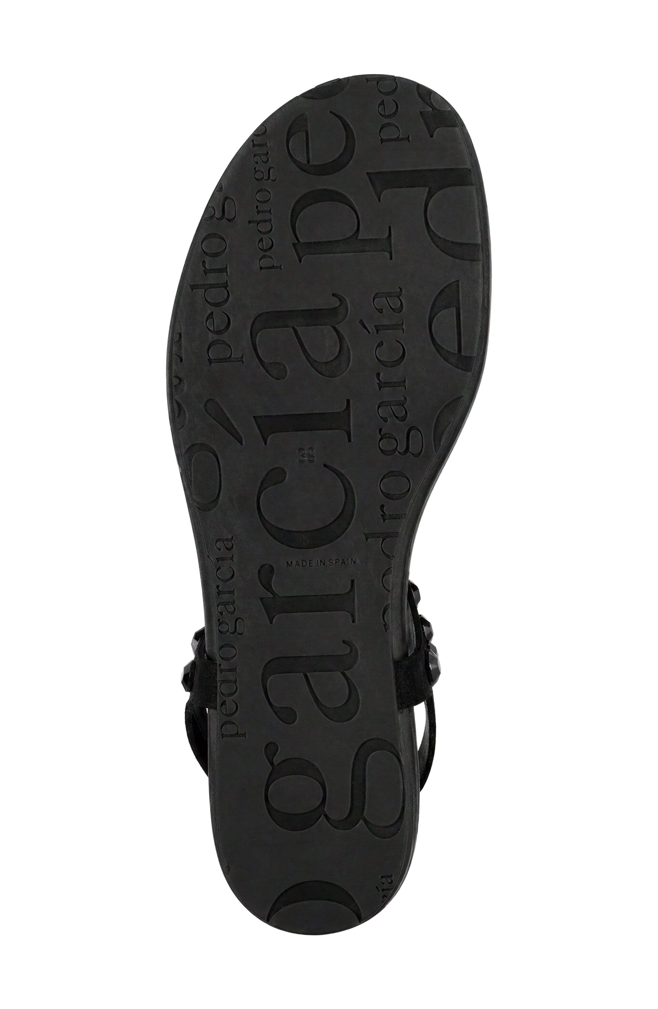 Judith Ankle Strap Sandal, Alternate, color, BLACK-JET