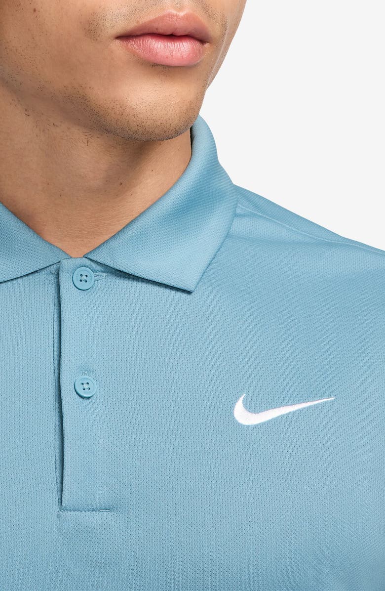 Nike Core Dri-FIT Polo, Alternate, color, Cerulean/ White