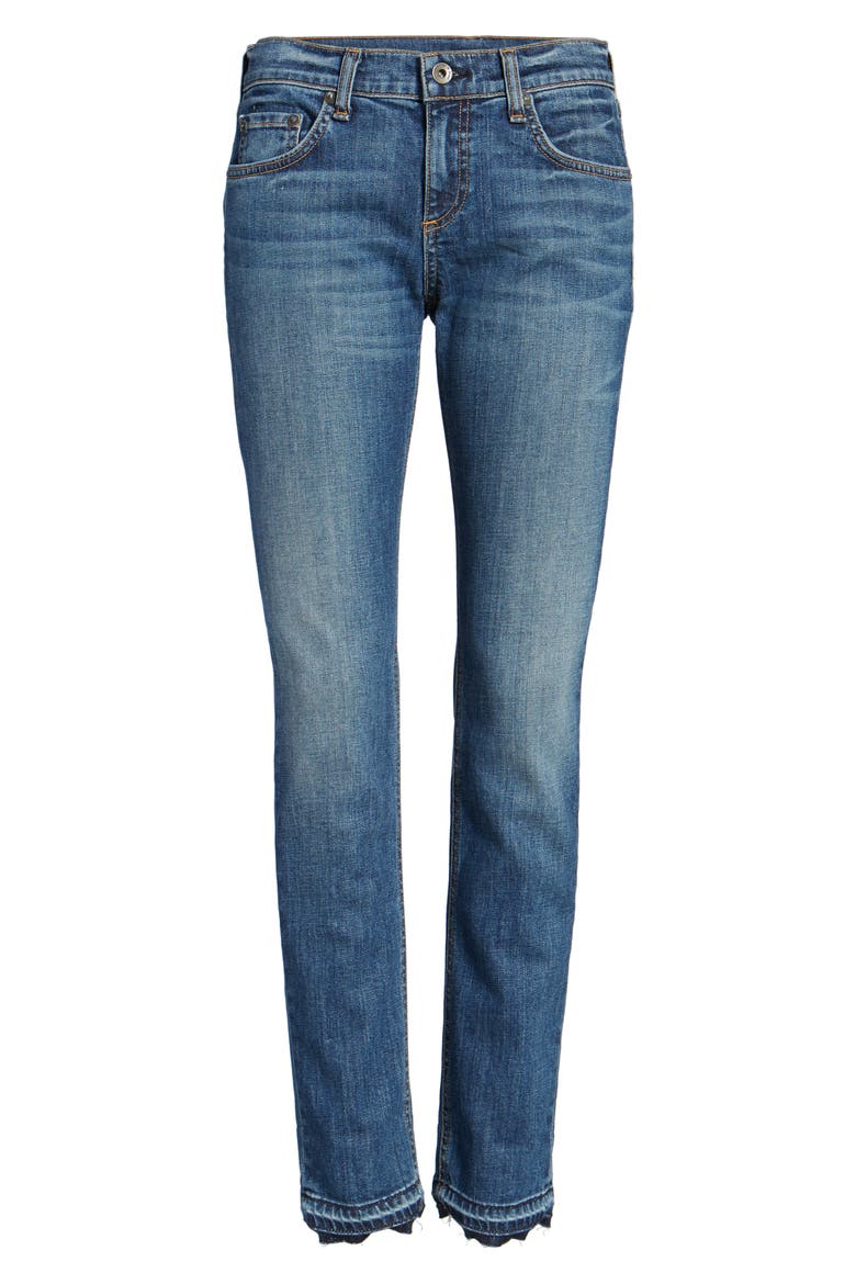 The Dre Released Hem Slim Boyfriend Jeans, Alternate, color, AMELIE