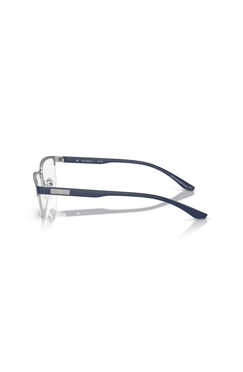 Emporio Armani 55mm Rectangle optical glasses, Alternate, color, Blue