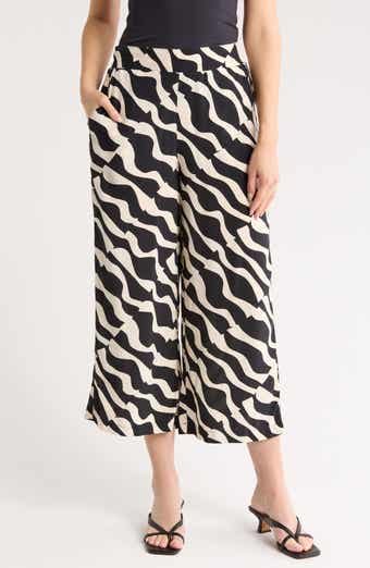 T Tahari Ankle Crop Wide Leg Palazzo Pants
