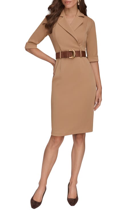Belted Sheath Dress
