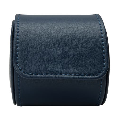 Wolf Earth Single Watch Roll In Midnight Blue