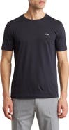 BOSS Cotton Curved Logo T-Shirt