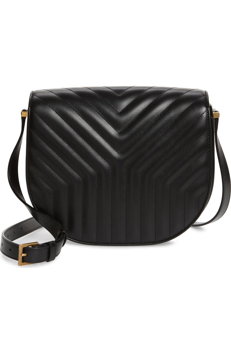 Saint Laurent Joan Quilted Leather Shoulder Bag, Main, color,