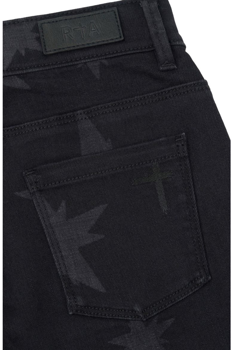 Kids' Benson Skinny Jeans, Alternate, color, BLACK ALLOVER STAR
