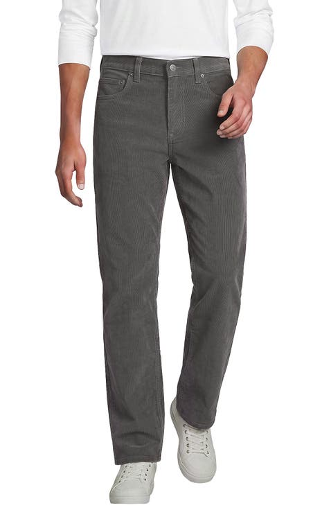 Corduroy Comfort Waist Classic Straight Fit 5 Pocket Pant