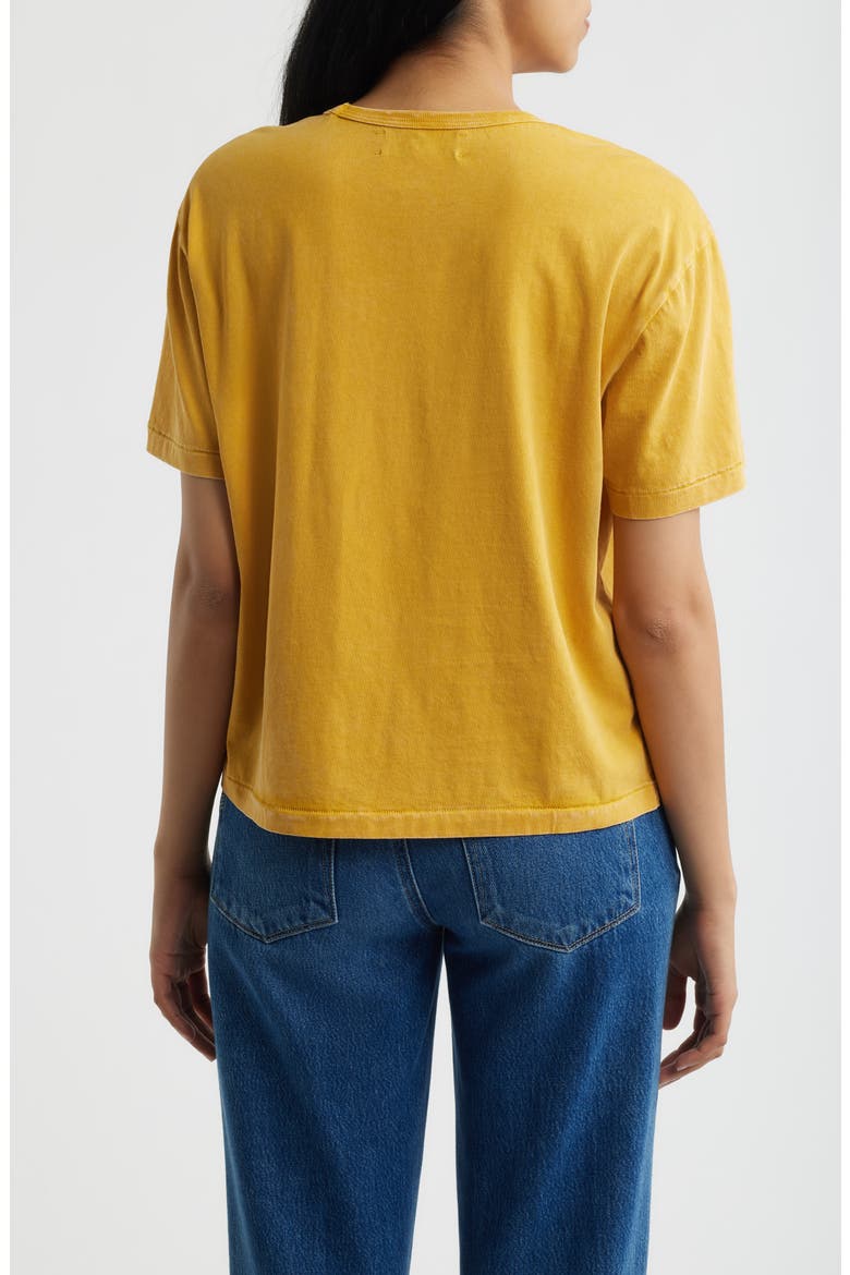 Acid Wash T-Shirt, Alternate, color, MUSTARD