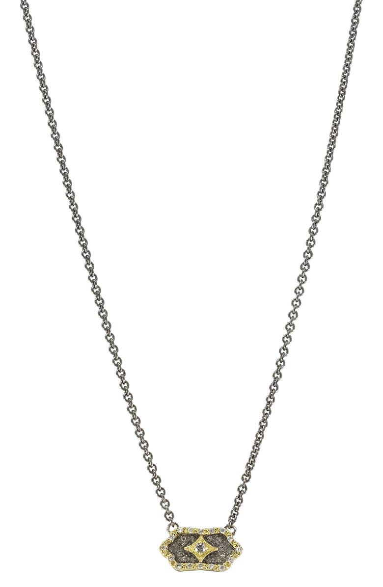 Armenta Crivelle Diamond Pendant Necklace, Main, color, Silver/ Gold