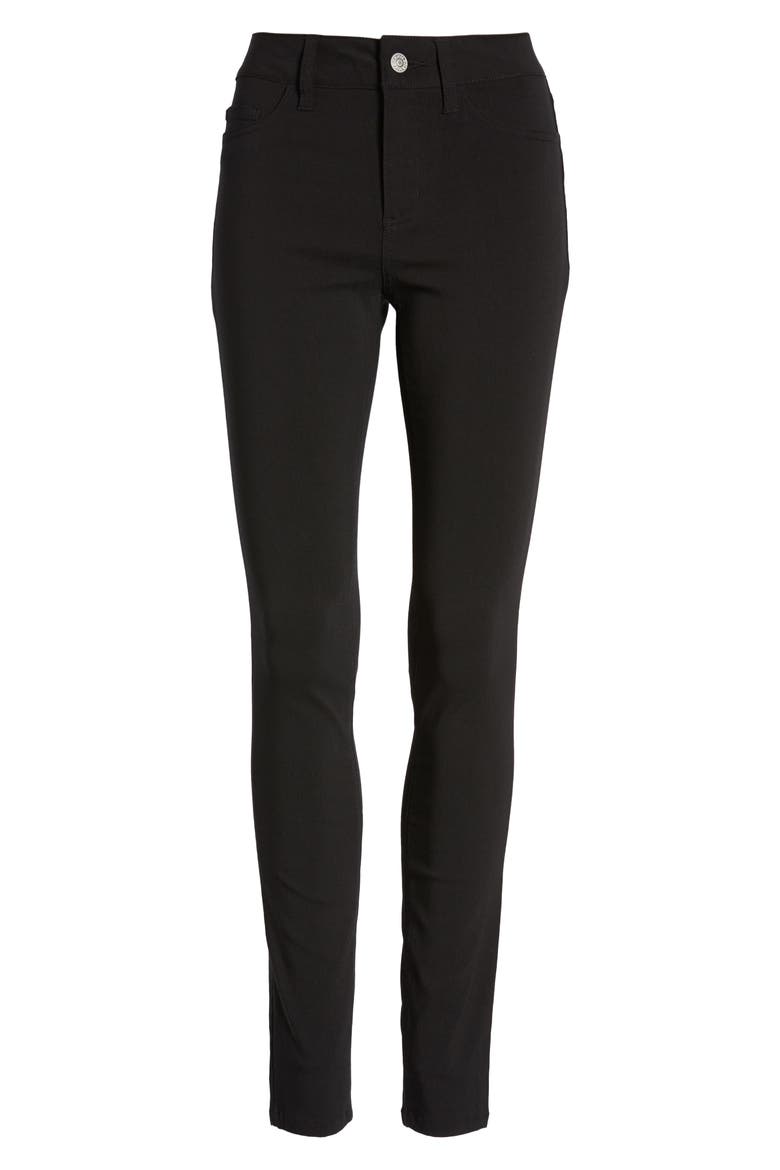 High Waist Stretch Pants, Alternate, color, BLACK