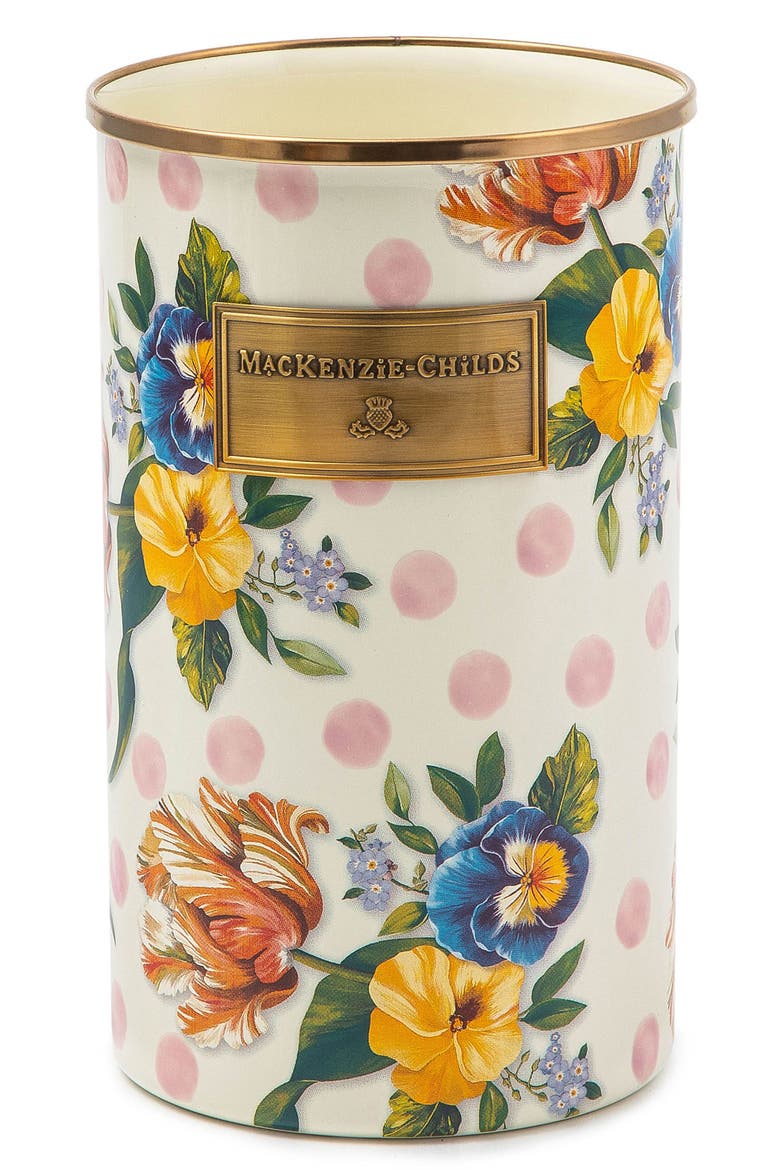 Wildflowers Utensil Holder, Main, color, WHITE