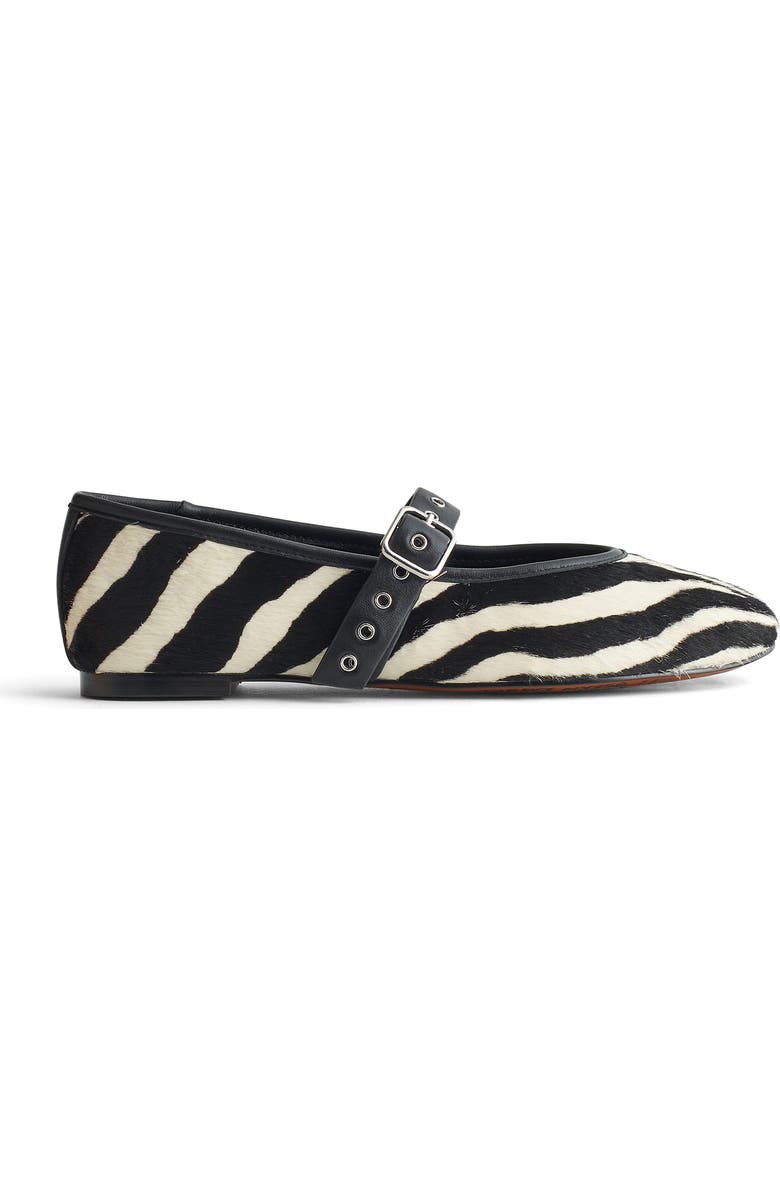 Madewell Remy Mary Jane Flat, Main, color, True Black Multi Calf Hair