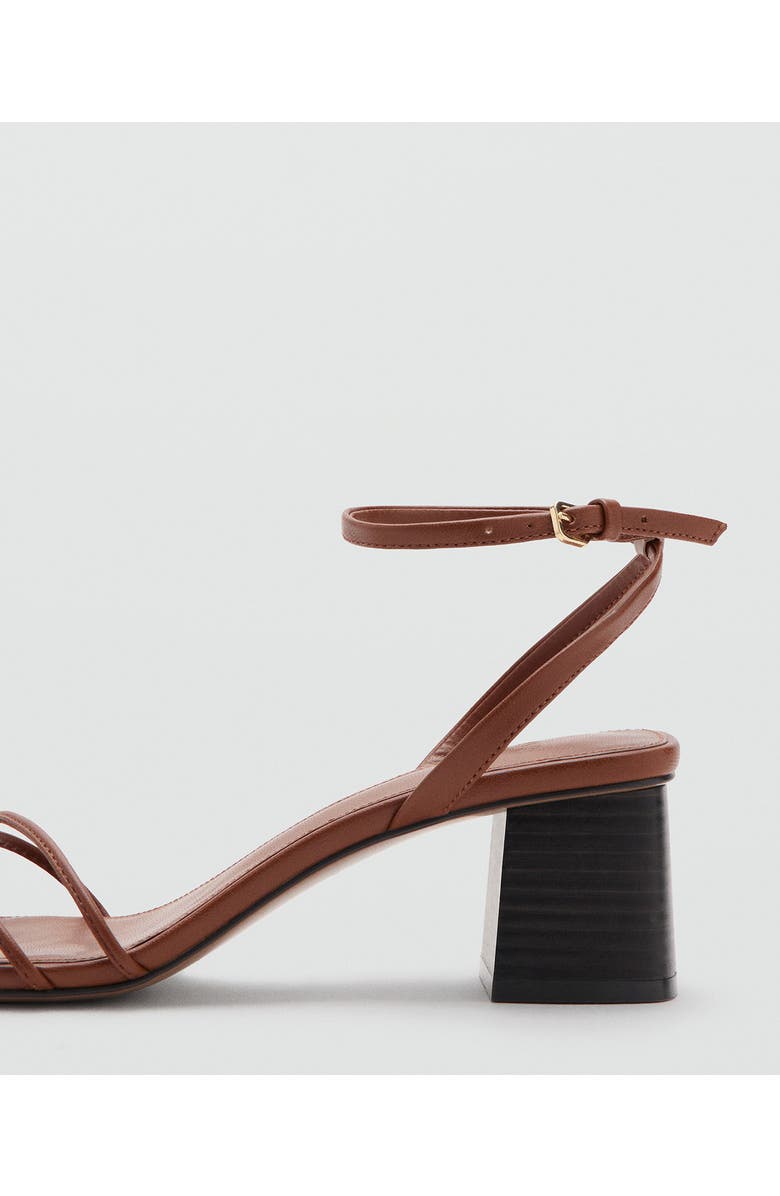 MANGO Ankle Strap Sandal, Alternate, color, Leather