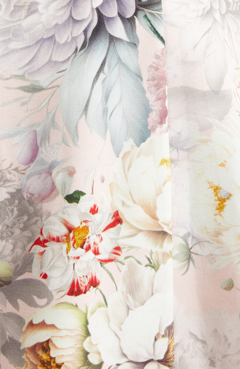 Alice + Olivia Julia Floral Print Sleeveless Minidress, Alternate, color, Sweet Peony
