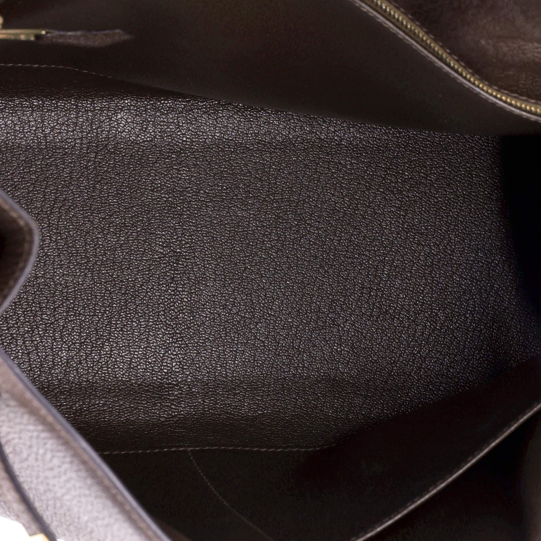 Pre-Owned Hermes Kelly Handbag Brown Chevre de Coromandel with Gold Hardware 32, Alternate, color, 