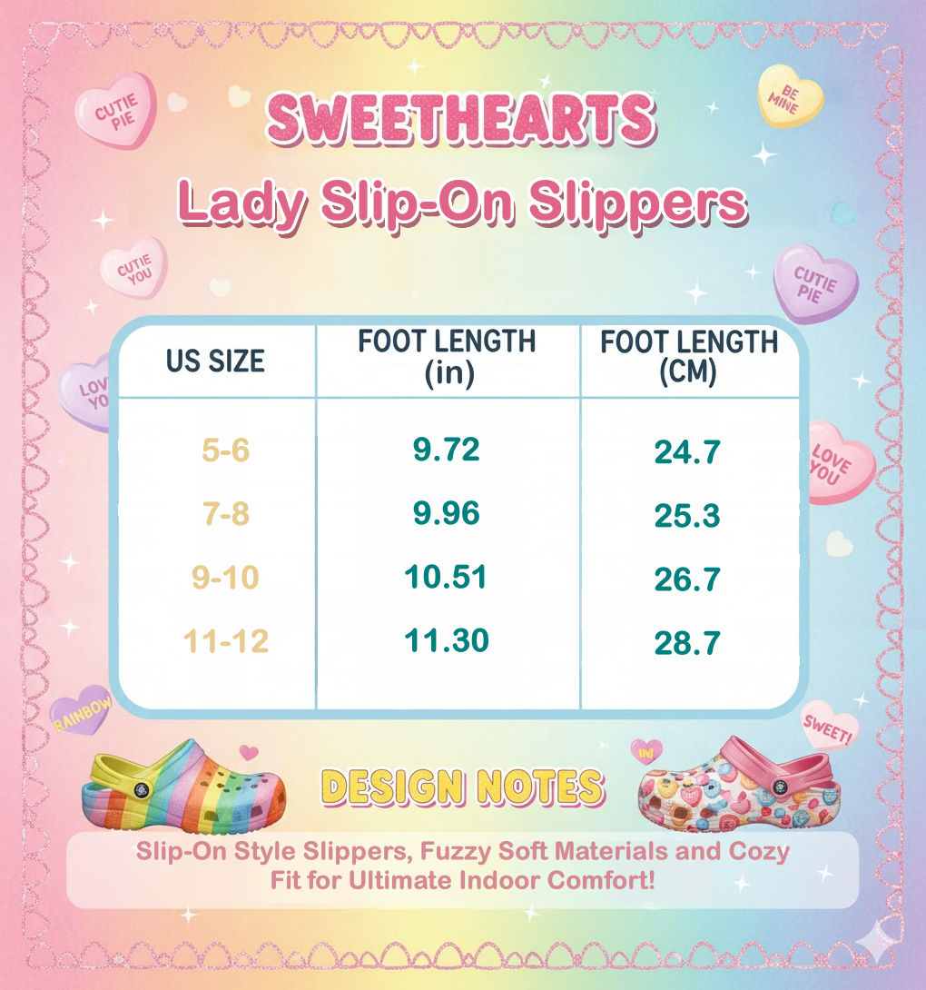 Ladies Conv. Heart Slippers S-XL, Alternate, color, Pink Multi