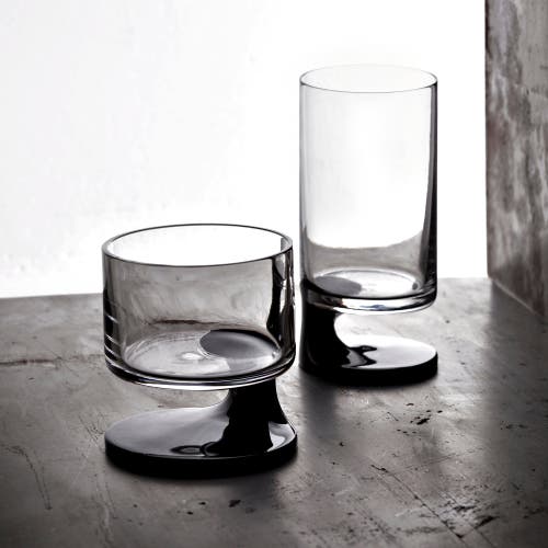 Arnolfo Di Cambio Highball Glass Smoke Set Of 2 In Transparent