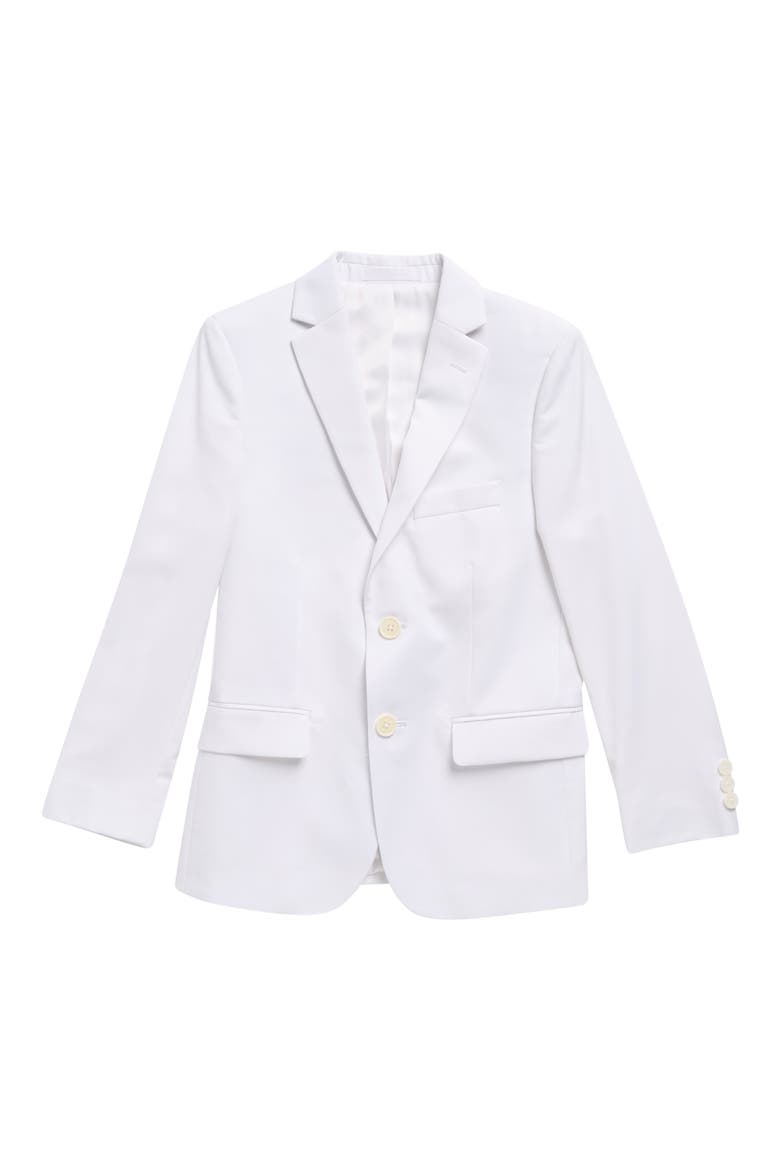 Kids' Slim Blazer, Main, color, WHITE