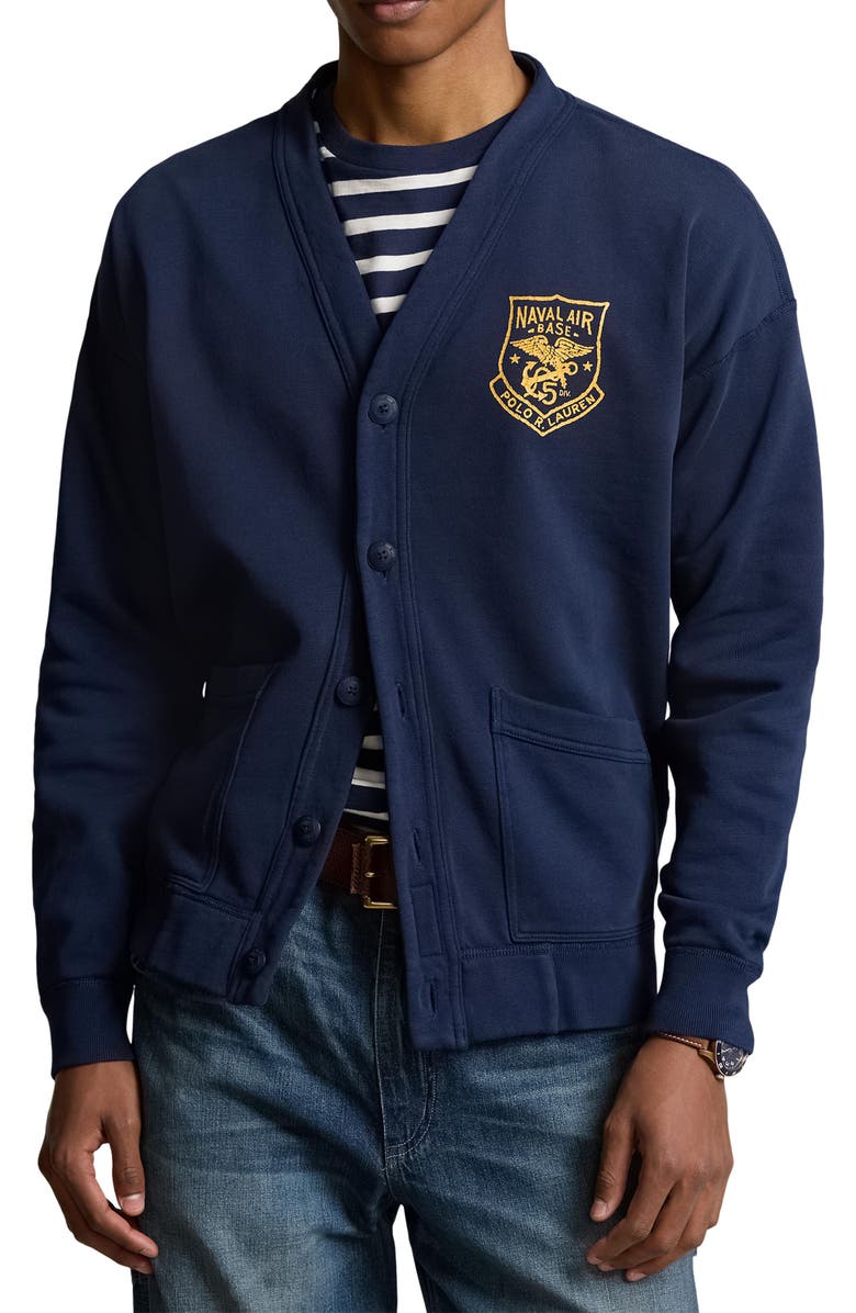 Polo Ralph Lauren Fleece Cardigan, Main, color,