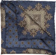 Elizabetta Brando - Double Sided Silk Pocket Square for Men