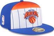 New Era Men's New Era  White/Blue New York Knicks 2025 NBA Tip Off Split Panel 59FIFTY Fitted Hat