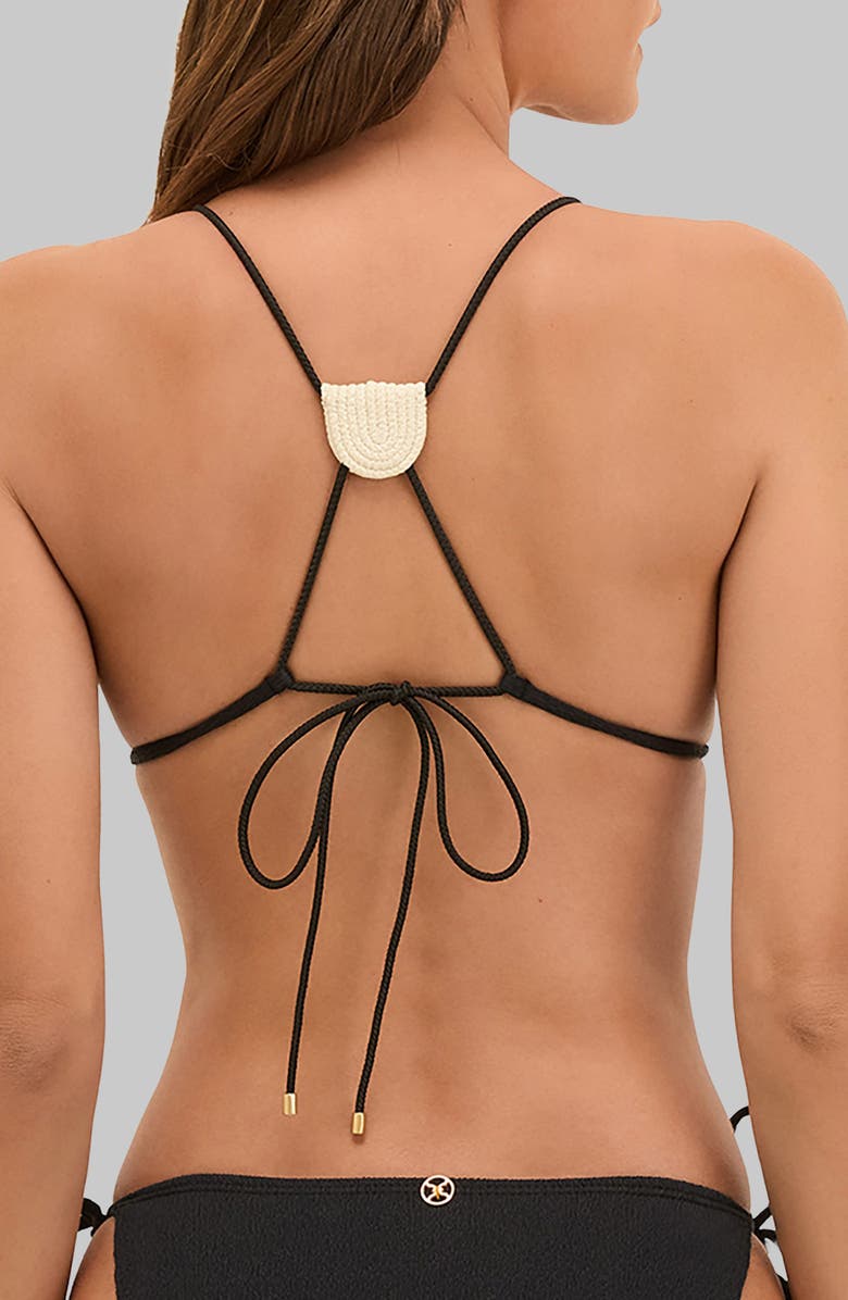 ViX Paula Hermanny Firenze Yara T-Back Bikini Top, Alternate, color, Black