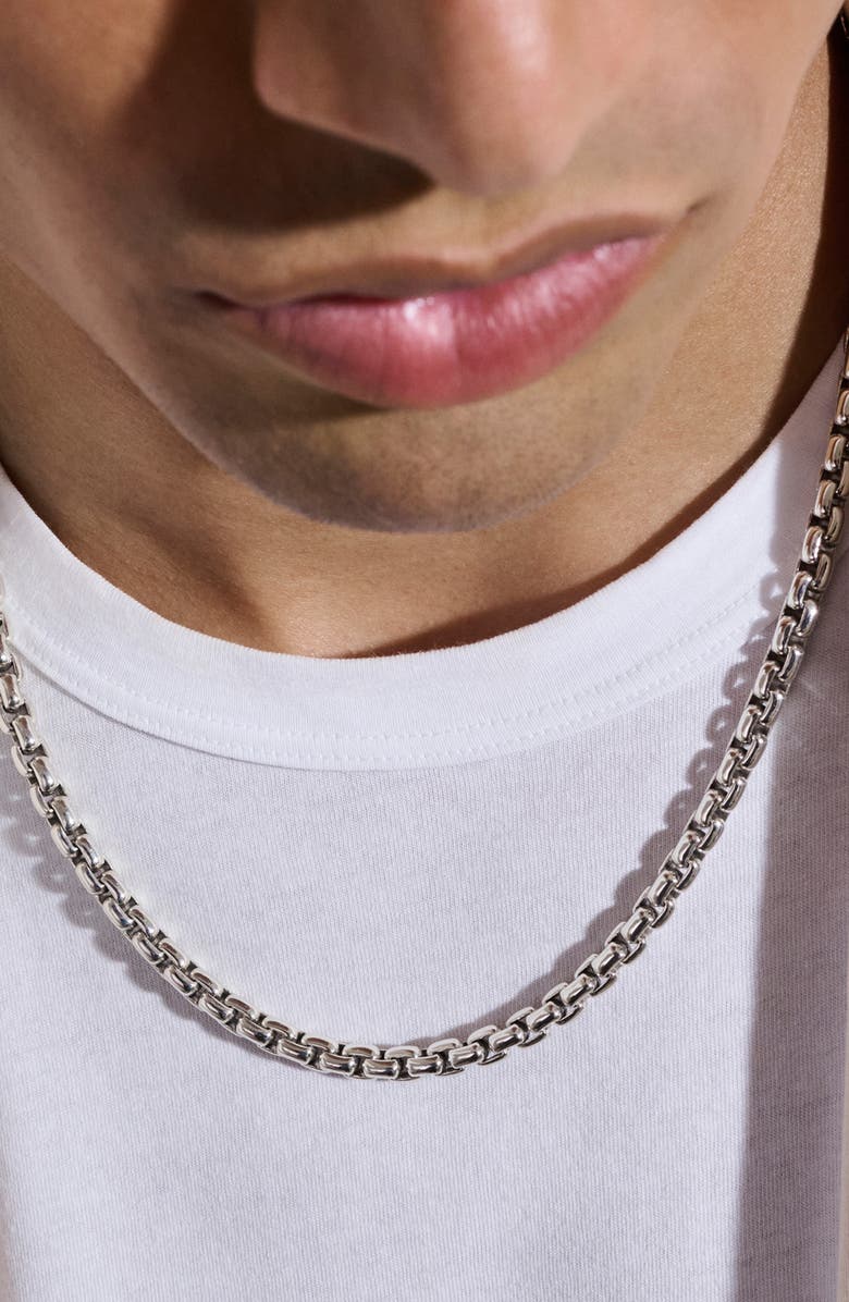 John Hardy Box Chain Necklace, Alternate, color, Silver