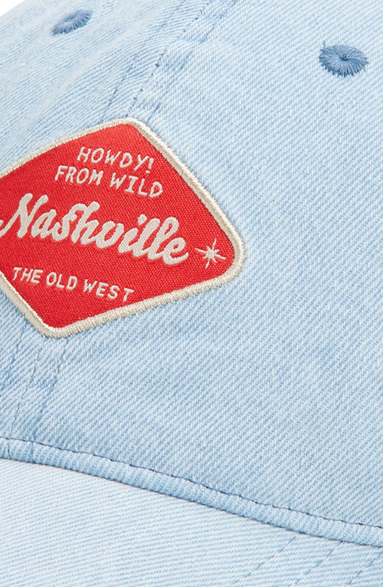 BP. Denim Graphic Baseball Cap, Alternate, color, Medium Wash