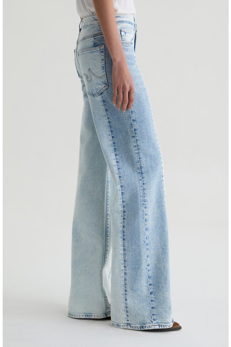 Saige Paneled Wide Leg Jeans, Alternate, color, SOLAR FLARE