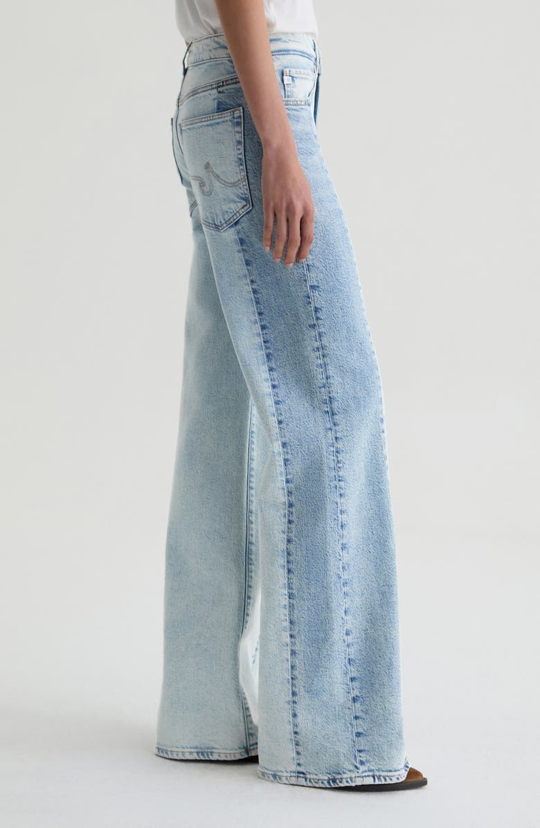 AG Saige Paneled Wide Leg Jeans, Alternate, color, Solar Flare