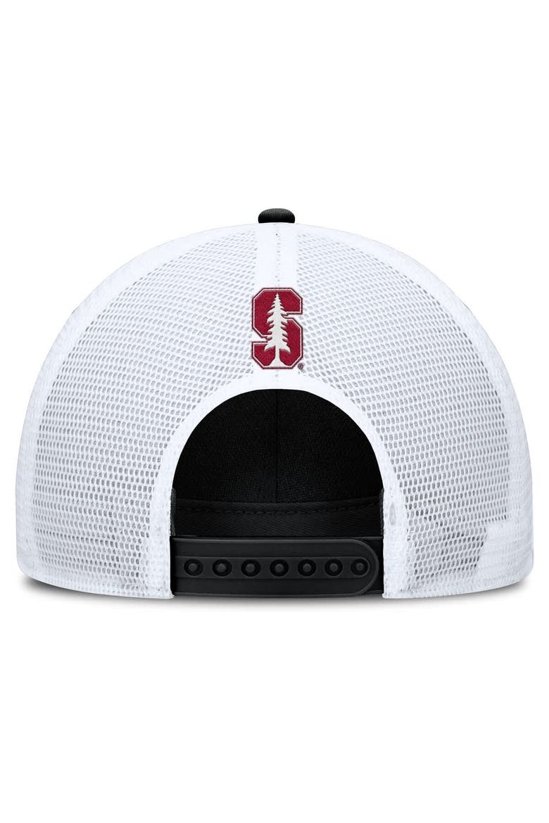 Men's Nike Black/White Stanford Cardinal 2025 On-Field Rise Patch Trucker Adjustable Hat, Alternate, color, Black