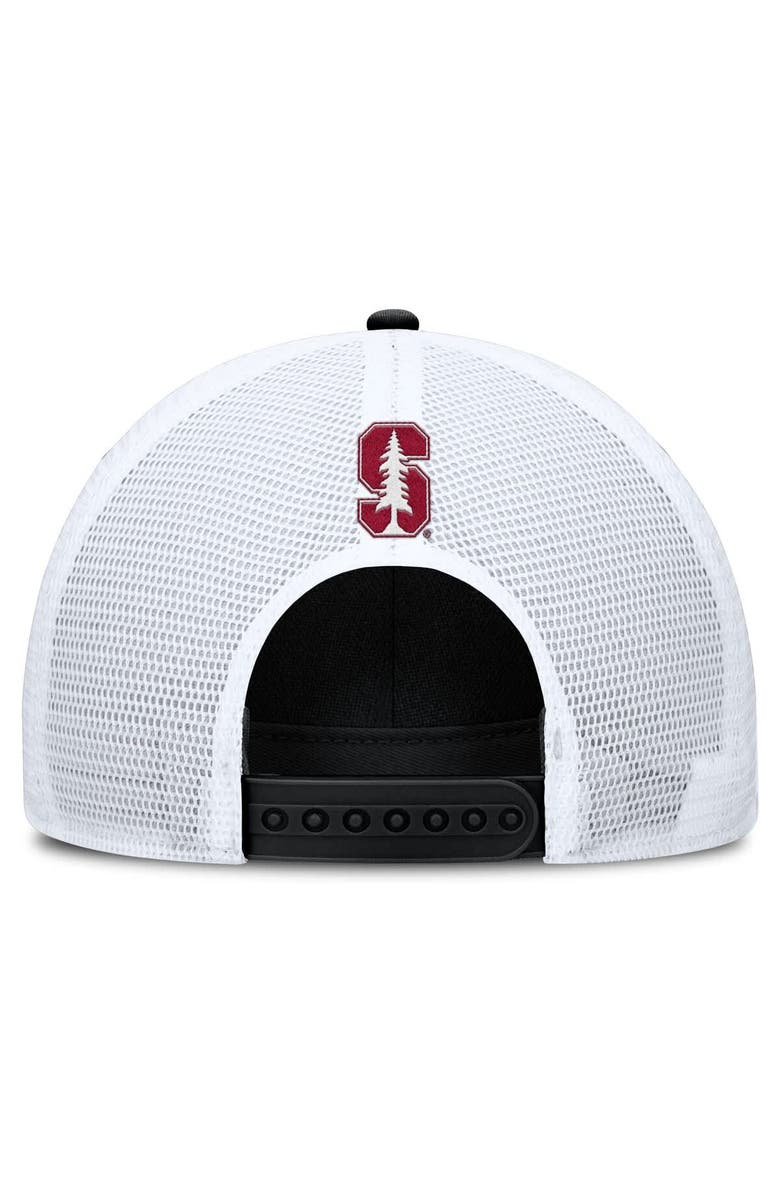 Nike Men's Nike Black/White Stanford Cardinal 2025 On-Field Rise Patch Trucker Adjustable Hat, Alternate, color, Black