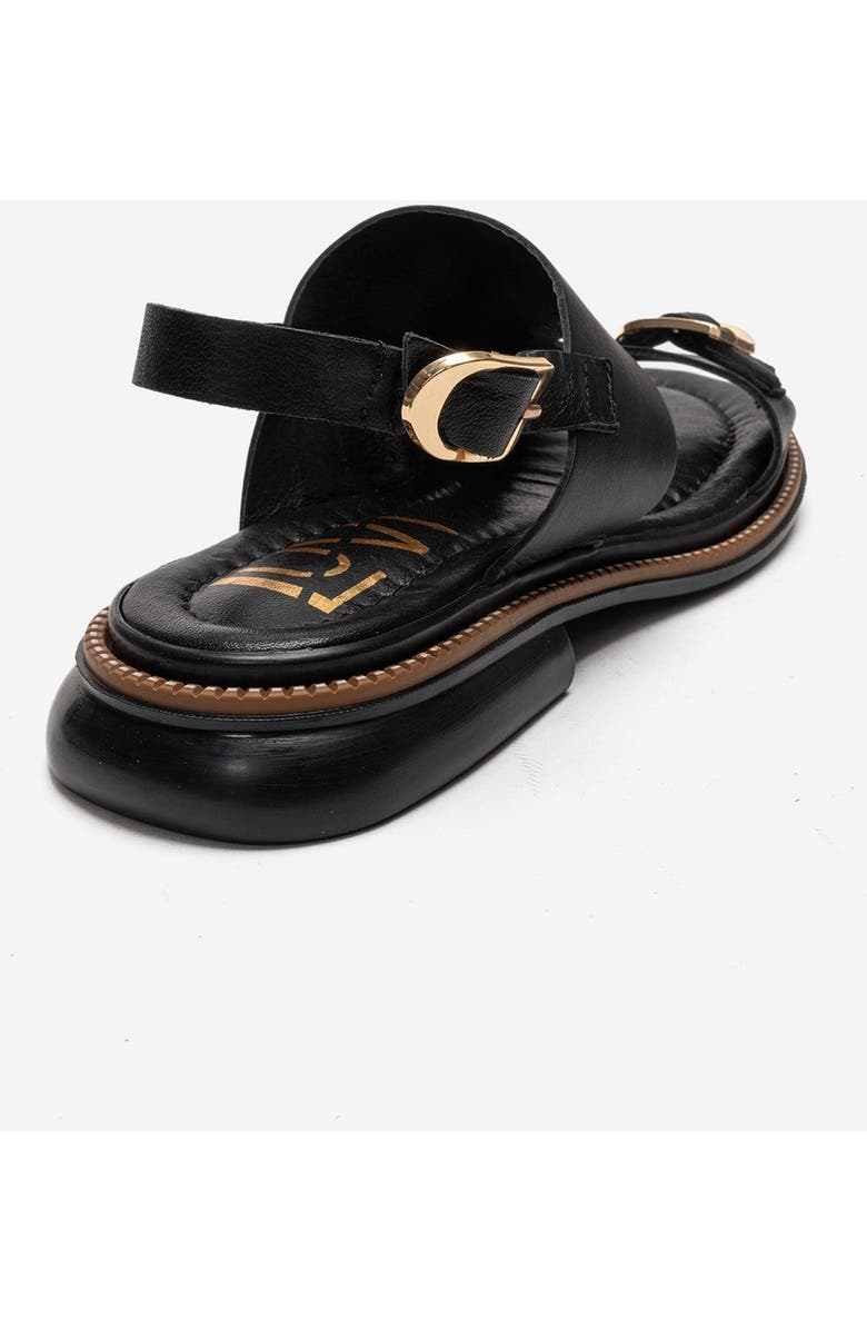 Forever & Always Shoes Cruel Leather Sandal, Alternate, color, Black