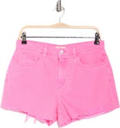 L'AGENCE Beck High Waist Cutoff Denim Shorts