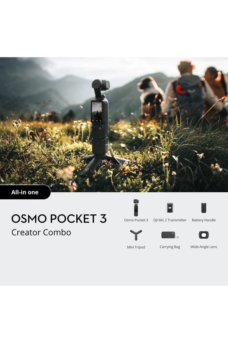 Osmo Pocket 3 Creator Combo, Alternate, color, black