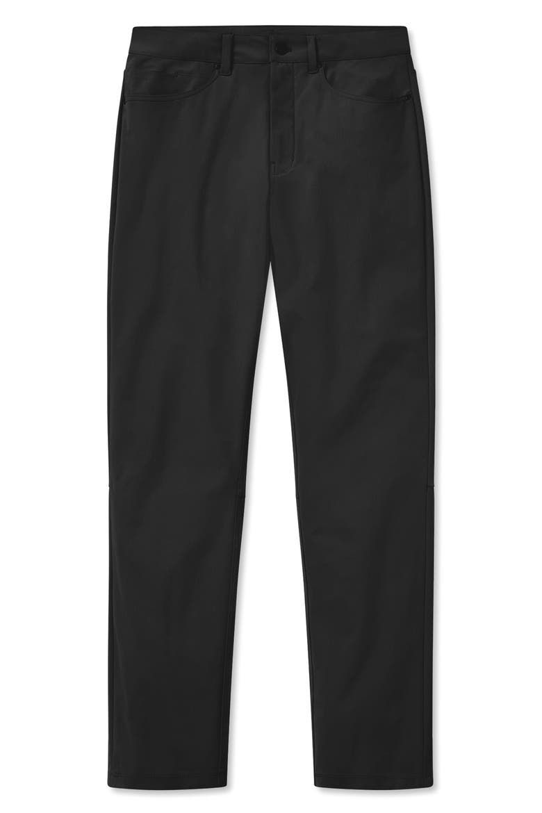 AO Five-Pocket Stretch Pants, Alternate, color, BLACK