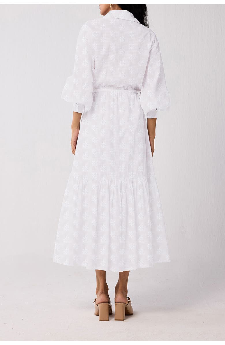 Reistor Flowing Tiered Maxi Dress, Alternate, color, White