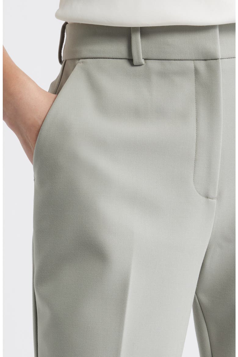The Lena Slim Cropped Trousers, Alternate, color, GREEN CHAPARRAL